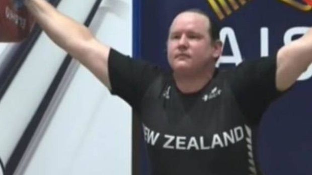 NZ transgender weightlifter Laurel Hubbard.