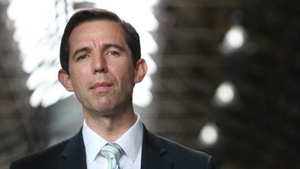 Education Minister Simon Birmingham: "Last time Labor tinkered with childcare, fees grew at an average of 7.8 per cent per year and spiked up to 12.5 per cent.''