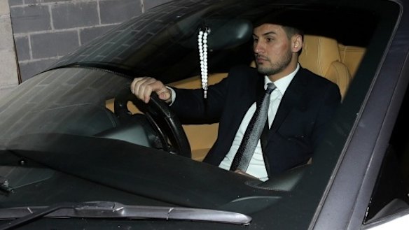 Auburn deputy mayor Salim Mehajer arrives at a council meeting in August.