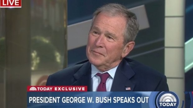 Former US President George W. Bush on the Today show.