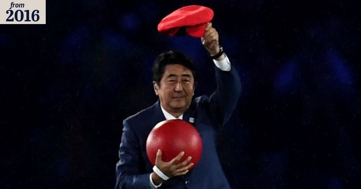 Japanese Prime Minister Shinzo Abe dresses as Nintendo's Mario for Rio ...
