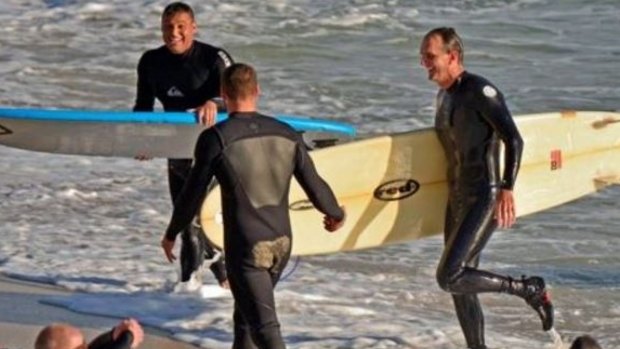 Surfers have urged fishermen to watch where they cast.