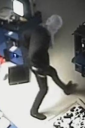 The man captured on CCTV believed to be responsible for five burglaries in Fyshwick.