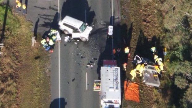 Two men have been injured in a head-on crash at Caboolture.