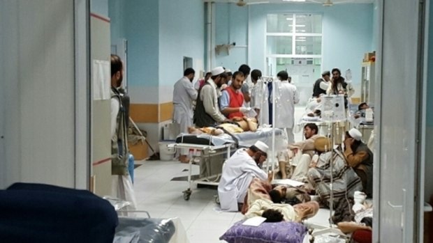 Before: the Medicins Sans Frontieres hospital in Kunduz before it was hit by air strikes.
