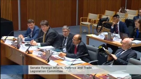 A screenshot of Senator Brandis enjoying his book.