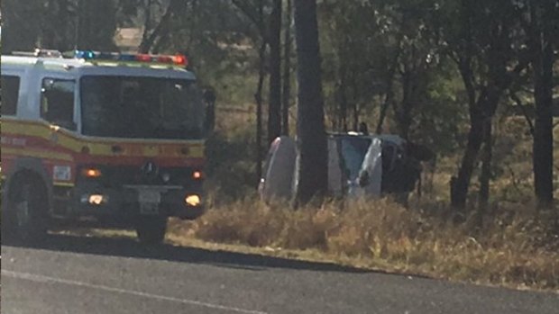 A 23-year-old Gatton man died on Saturday afternoon after his vehicle rolled onto its side before hitting a tree at Placid Hills.