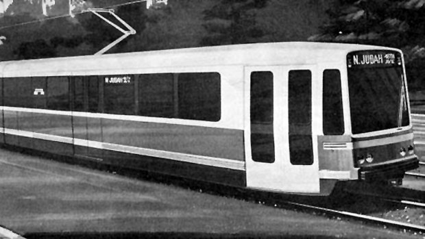 The Boeing Vertol standard light rail vehicle... air conditioned, near silent - and capable of speeds up to 60 mph.
