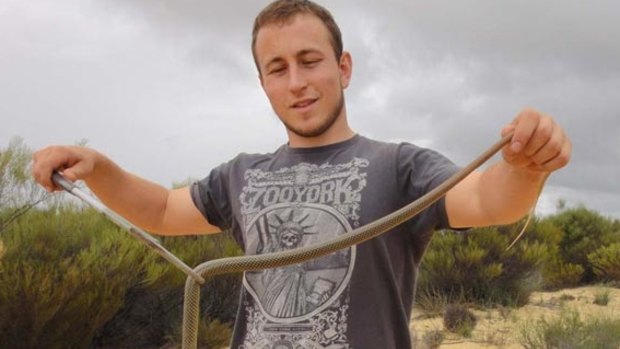 Perth snake catcher Marcus Cosentino.