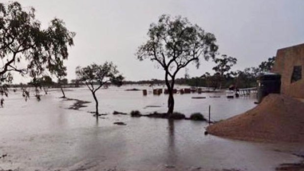More than 110mm of rain fell at Winton within a week, causing major flooding.