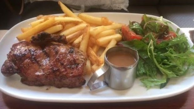 Steak and chips is a favourite at the Broken Hill.