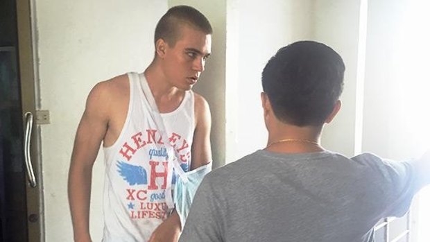 American Tyler Gerard, 21, was arrested as he attempted to cross the Thai border into Cambodia.