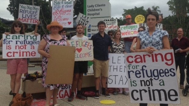 Lady Cilento Children's Hospital refuses to release injured refugee baby to return to Nauru.