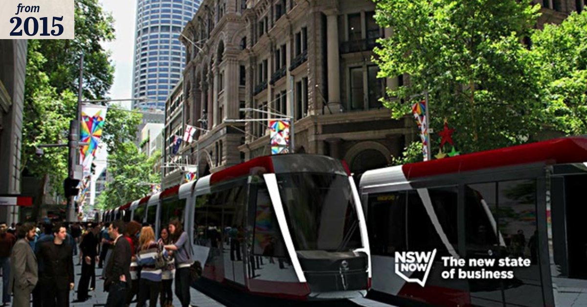 George Street light rail fly through