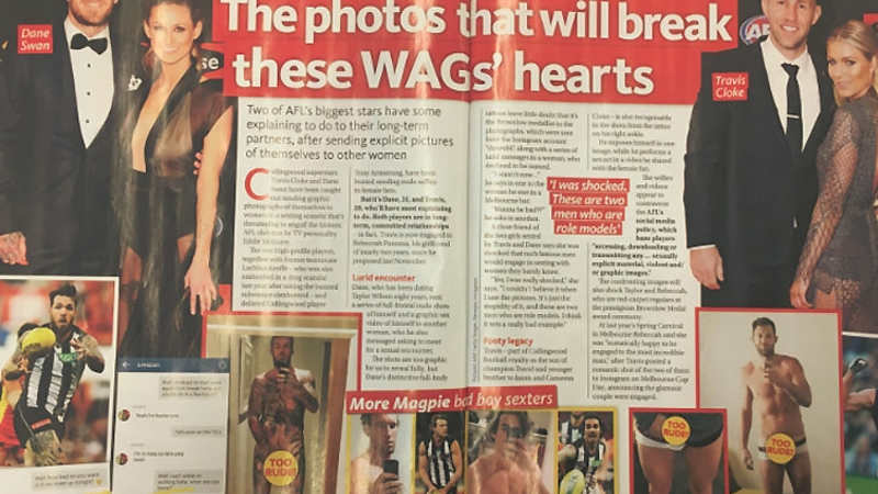 Woman S Day Publishes Nude Photos Of Collingwood Footballers Dane Swan And Travis Cloke