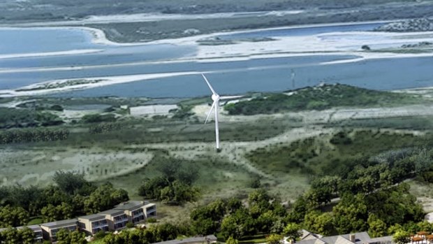 The wind turbine on Rottnest Island