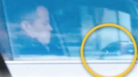 Opposition leader Bill Shorten caught on his phone while driving.