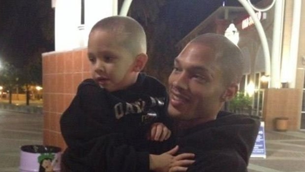 An image of Meeks with his son was attached to an online fundraising page.