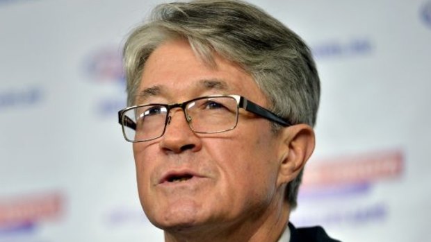 Wanted a cap: AFL chairman Mike Fitzpatrick has long pushed for a reduction in interchanges.