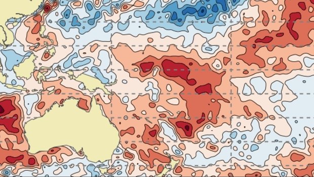 Cyclone Pam cut a cool swathe across the South Pacific in terms of sea-surface temperature anomalies.