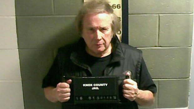Singer Don McLean gets his mug shot at Knox County Jail in Maine after being arrested on a misdemeanor domestic violence charge.