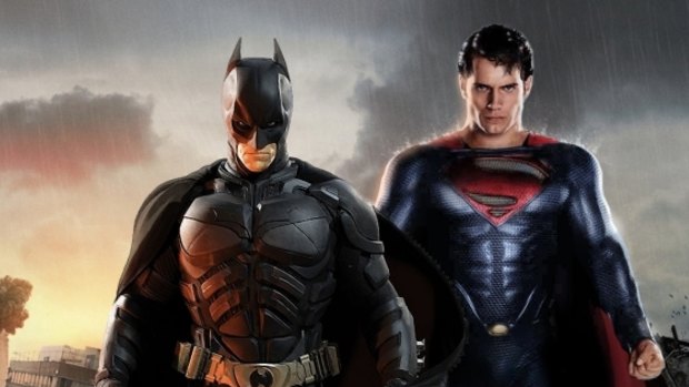 Whinging superheroes: Batman and Superman.