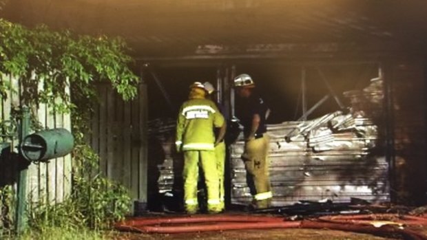 Fire destroyed a double-storey home in The Gap on Monday night.