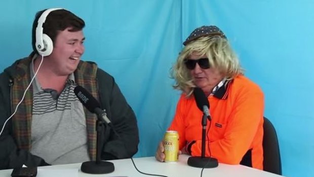 Mayor Paul Pisasale donned a wig and sunglasses during a bizarre escalation of his feud with Ms Miller.