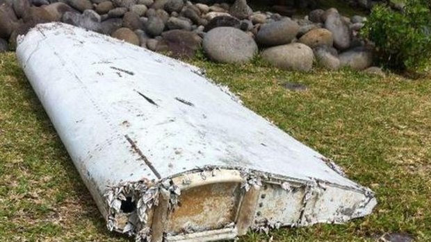 The large piece of aircraft wreckage that washed up on Reunion Island appears to come from a wing.
