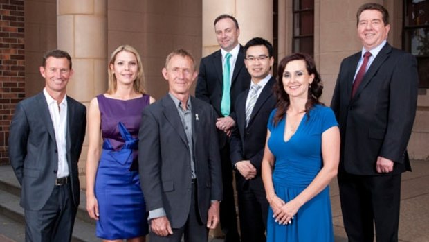 Maribyrnong Councillors (from left): Grant Miles, Sarah Carter, Martin Zakharov, Cameron McDonald, Nam Quach, Catherine Cumming and Michael Clarke.