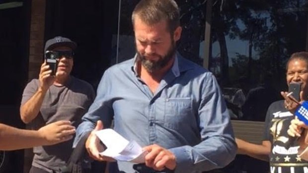 Ben Cousins leaves Armadale court recently.