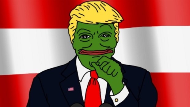 The image of Donald Trump as Pepe retweeted by the candidate.