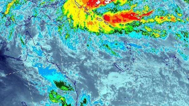 Possible tropical cyclone forms over the Solomon Islands.
