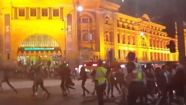 Apex gang members were among those who rioted in Melbourne's city centre earlier this year.