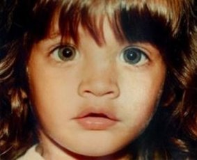 Lizzie Valverde as a child.