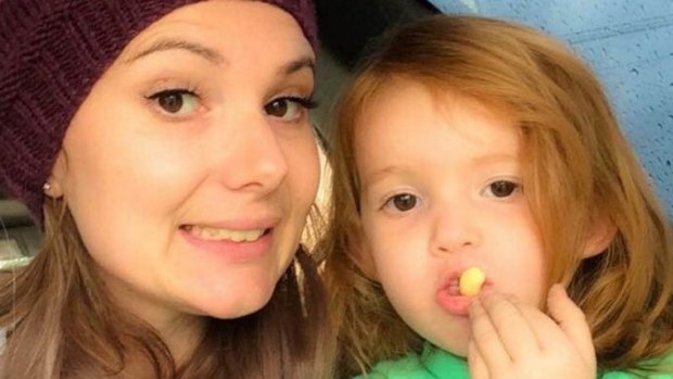 Charlotte Armstrong, who died in a crash on an icy road on Tuesday, with her daughter Mealla.