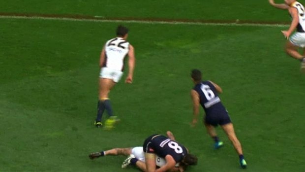 The tussle in which Chris Masten is alleged to have bitten Nick Suban.
