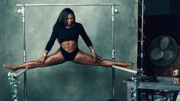 Strong and supple: Serena Williams.
