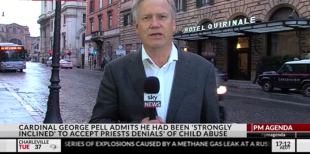 Andrew Bolt is in Rome as a 'Sky News contributor'.