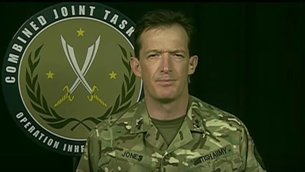 Major General Rupert Jones is a spokesman for the Global Coalition fighting Islamic State.