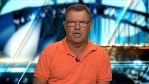 "It's remarkable to me that a guy whose shirt is the same colour as his fake tan is roasting me."