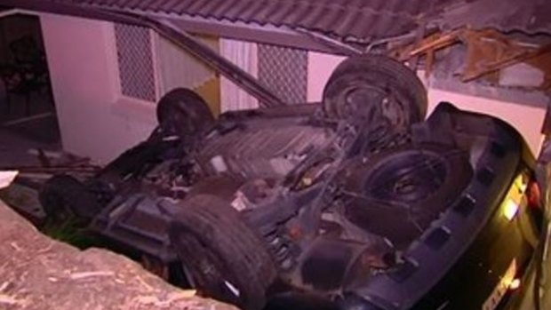 Police have charged a 14-year-old boy with a string of offences including dangerous and unlicensed driving after a four-wheel-drive crashed into a Gold Coast house on Tuesday.