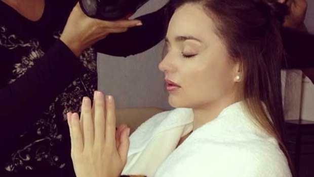 Miranda Kerr practises what she preaches by always making time for "morning prayer and meditation". 