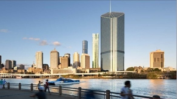 The tower proposed for 30 Albert St, Brisbane.