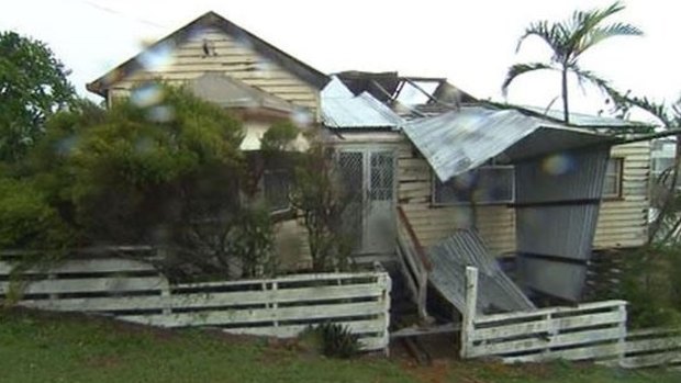 Cyclone Marcia caused significant damage to homes in Yeppoon. 