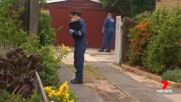 A young father was critically injured in the Geelong home invasion.