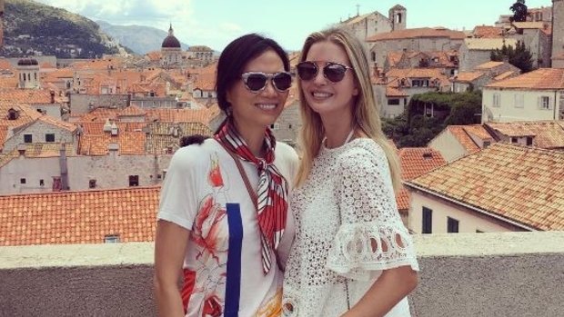 Close ties: Ivanka Trump and Wendi Deng in a photo on Ivanka's Instagram account.