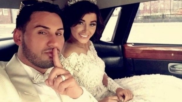 Salim Mehajer during his lavish wedding in Lidcombe, which caused a storm of protest. 