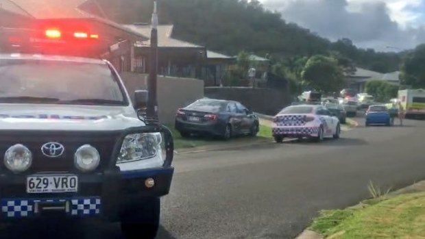 Two women died in a stabbing that police described as a "blood-soaked" domestic violence incident. 