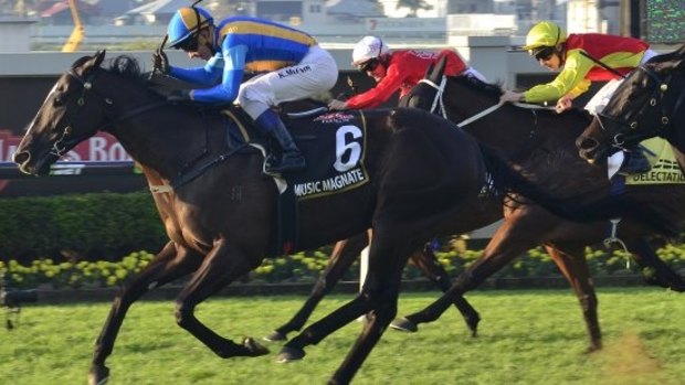Tactical speed: Music Magnate takes out the Doomben 10,000 last month.